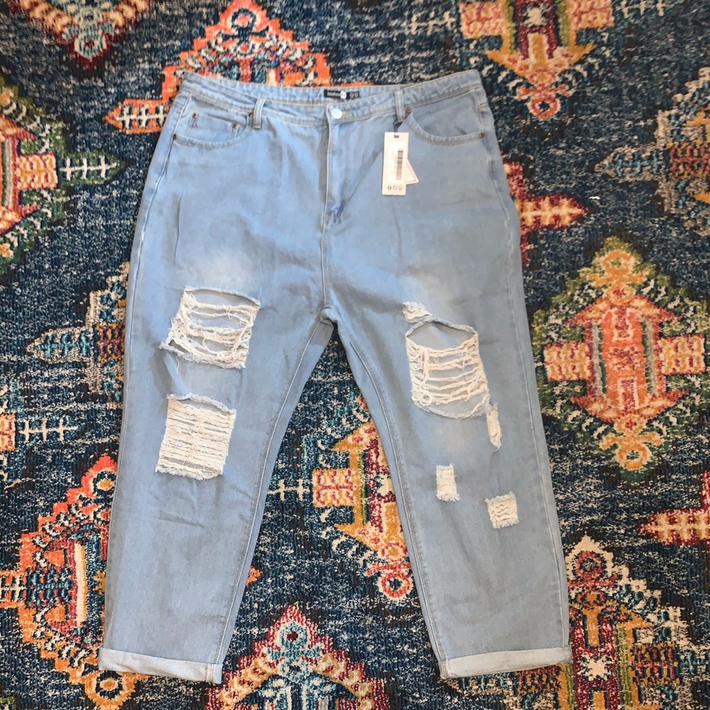 Annie all over ripped jeans